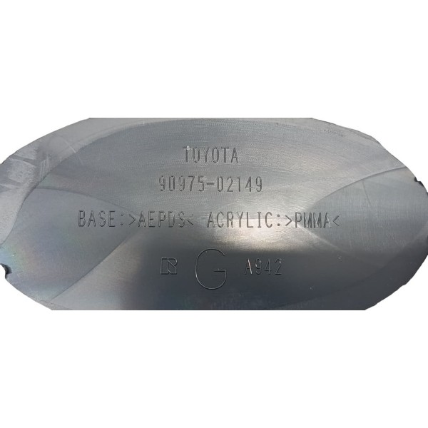 Emblema Tampa Traseira Toyota Sw4 Gr 2024 Preto