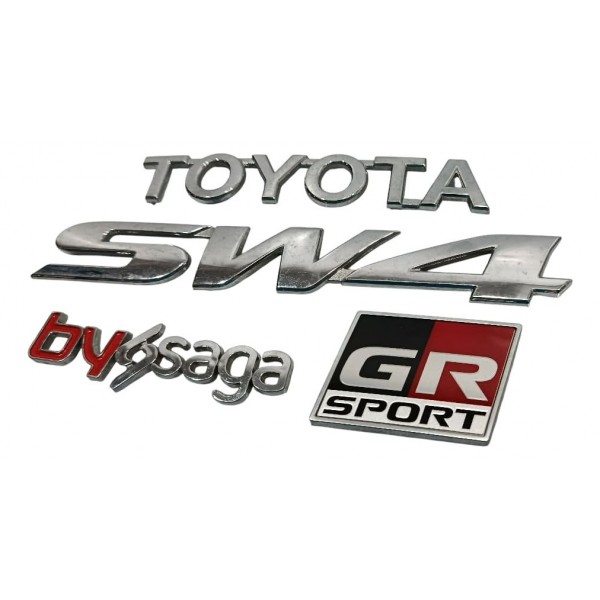 Emblemas Toyota Sw4 Gr 2024 Prateado