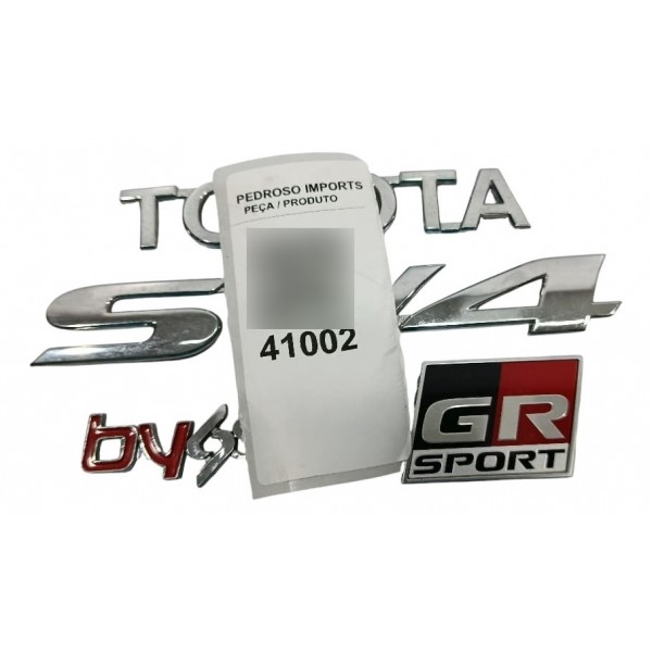 Emblemas Toyota Sw4 Gr 2024 Prateado