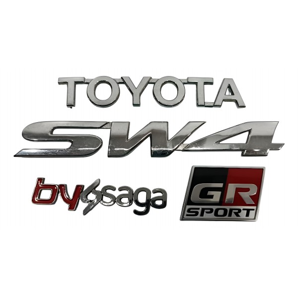 Emblemas Toyota Sw4 Gr 2024 Prateado