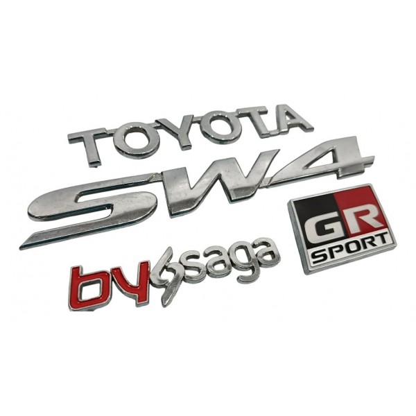 Emblemas Toyota Sw4 Gr 2024 Prateado