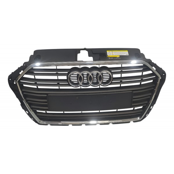 Grade Parachoque Dianteiro Audi A3 2018 (detalhe) Preto