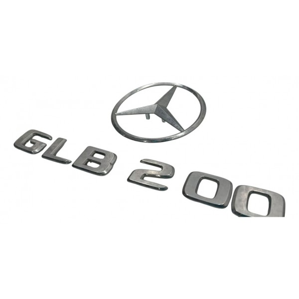 Emblemas Mercedes Glb 200 2021 Prateado