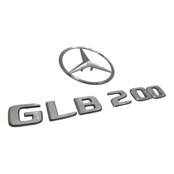 Emblemas Mercedes Glb 200 2021 Prateado