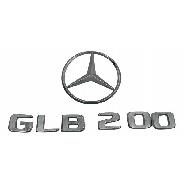 Emblemas Mercedes Glb 200 2021 Prateado