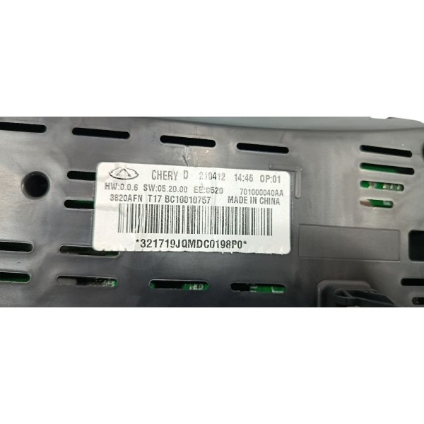 Painel Instrumentos Conta Giro Chery Tiggo 5x 2020 Preto