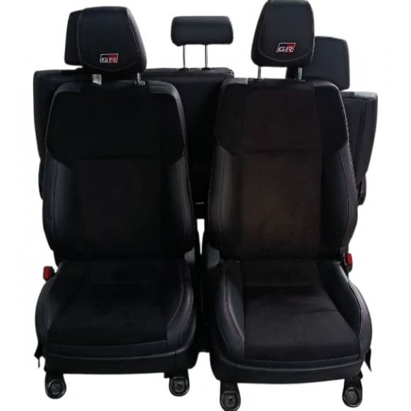 Jogo Bancos Dianteiros E Traseiros Toyota Sw4 Gr 2024 Preto