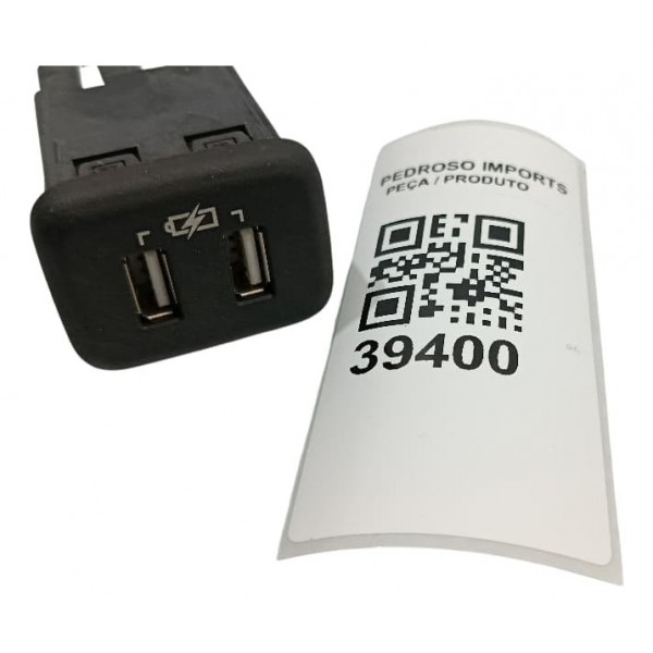 Tomada Usb 12v Dupla Console Chevrolet Tracker 1.2 2023 Preto