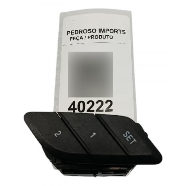 Botão Memória Banco Bmw 320 2021 Preto