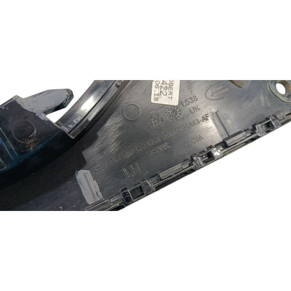 Moldura Porta Traseira Esquerda Land Rover Evoque 2018 - Preto