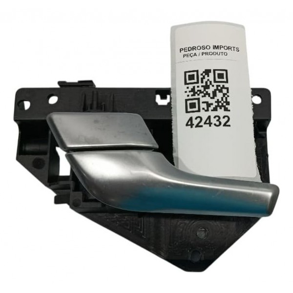 Maçaneta Porta Interna Esquerda Land Rover Evoque 2018 Prateado Dianteira