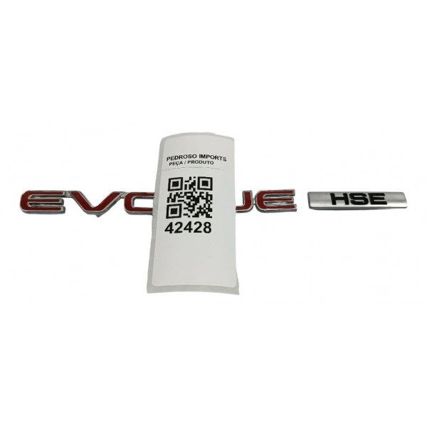 Emblema Logotipo Land Rover Evoque 2018 Vermelho