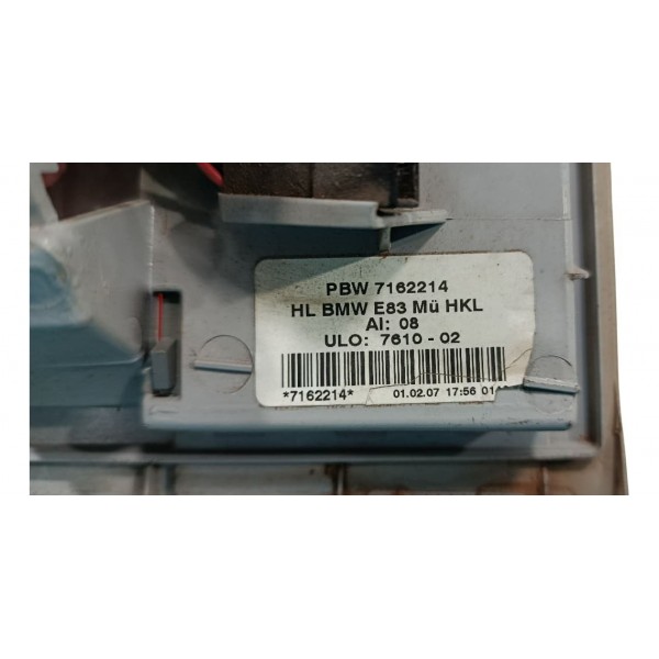 Lanterna Tampa Traseira Direita Bmw X3 2008 - Direito/passageiro - Vermelho