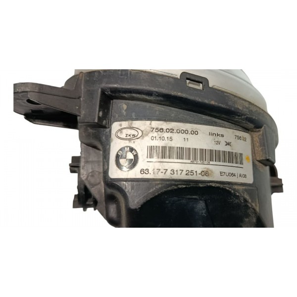 Farol Milha Esquerdo Bmw  X5 2014 Branco