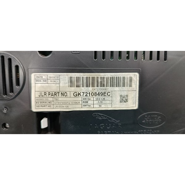 Painel Instrumentos Land Rover Discovery Sport 2016 Preto