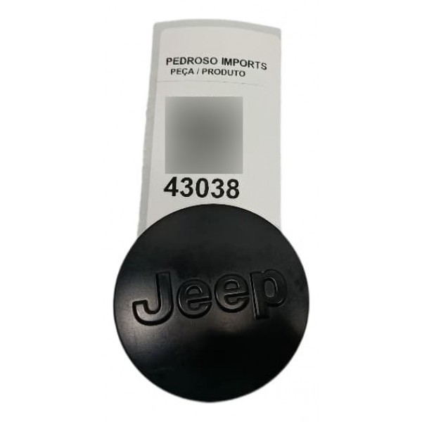 Calota Central Roda Jeep Compass 2019 Preto