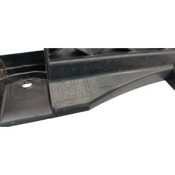 Grade Inferior Parachoque Traseiro Volkswagen Touareg 2014 Preto Fosco