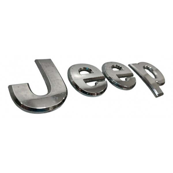 Emblema Jeep Renegade 2016 Prateado