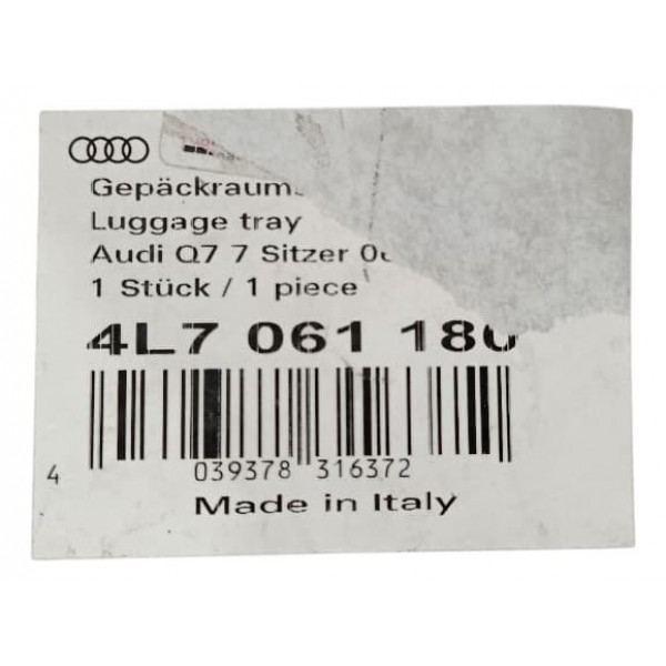 Tapete Forro Compartimento Bagagem Audi Q7 2022 Preto