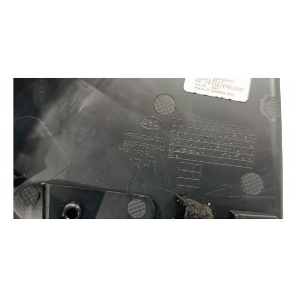 Acabamento Lateral Direita Painel Byd Song Plus 24/25 Preto Animal Print