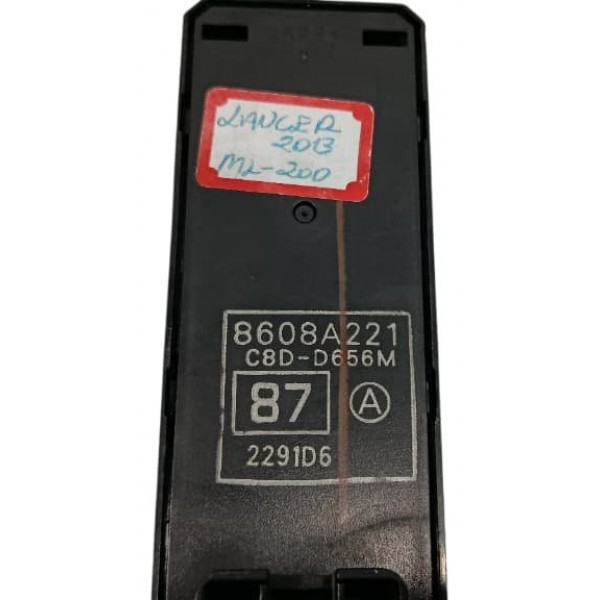 Comando Vidro Elétrico Diant. Esq. Mitsubishi Lancer 2013