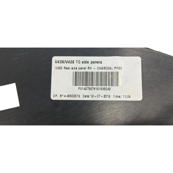 Tampa Proteção Painel Interno Volvo S60 Híbrido 2020 Preto