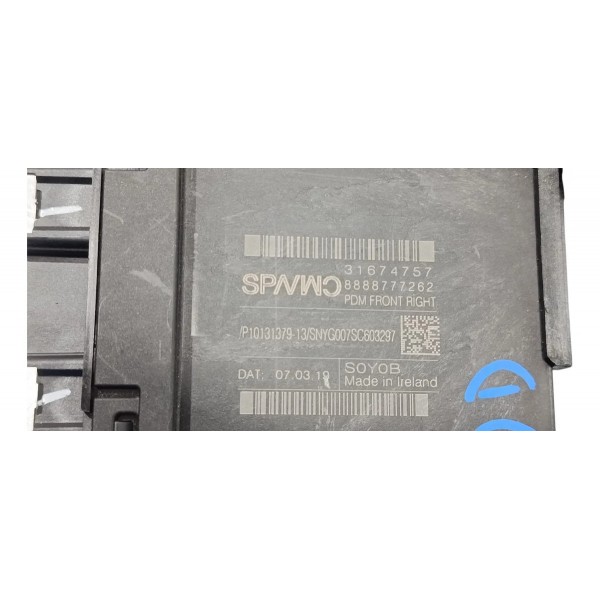 Motor De Vidro Dianteiro Direito Volvo S60 Híbrida 2.0 2020