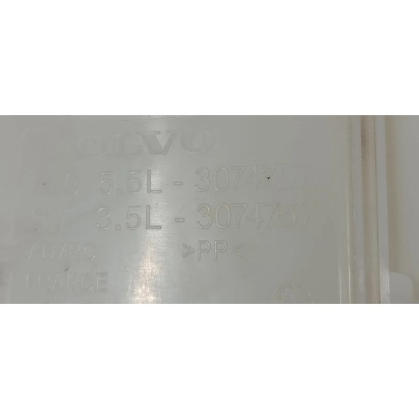 Reservatório De Água Parabrisa Volvo S60 Híbrido 2020 Branco