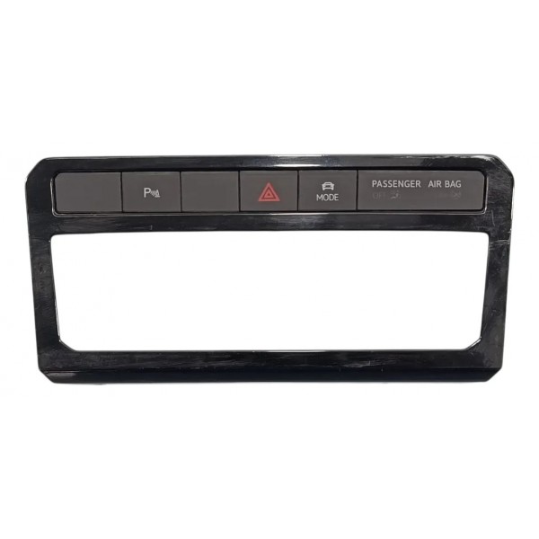 Moldura Comando Do Ar E Pisca Alerta Vw T-cross 2021 Preto