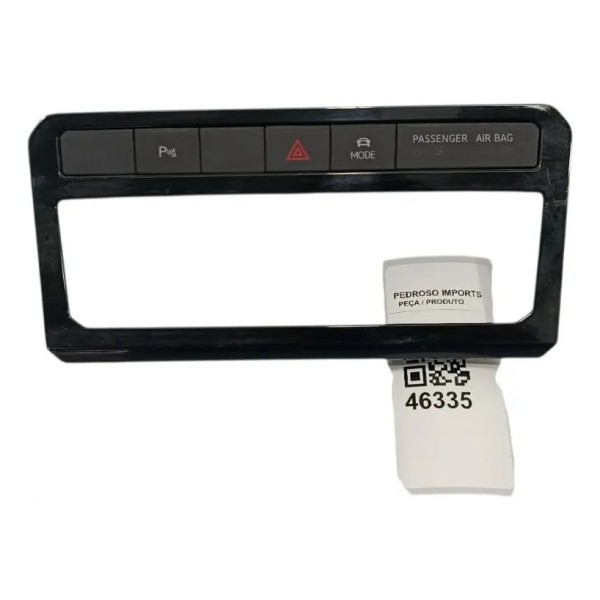 Moldura Comando Do Ar E Pisca Alerta Vw T-cross 2021 Preto