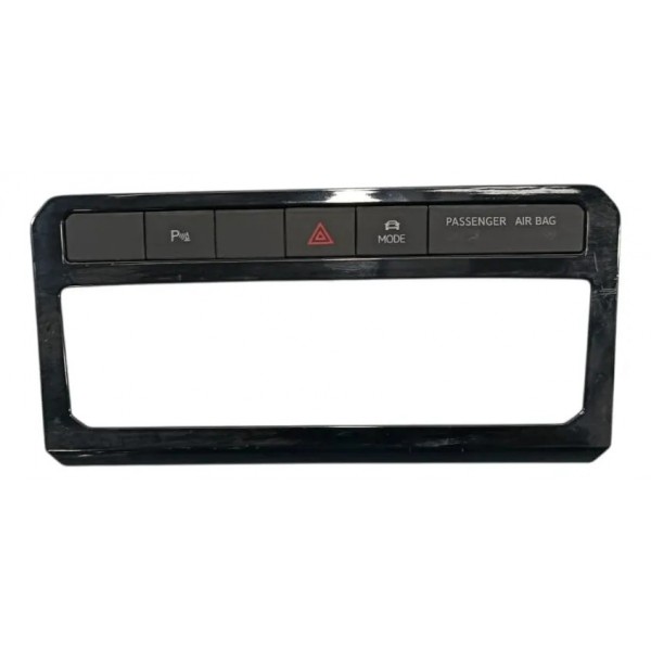 Moldura Comando Do Ar E Pisca Alerta Vw T-cross 2021 Preto