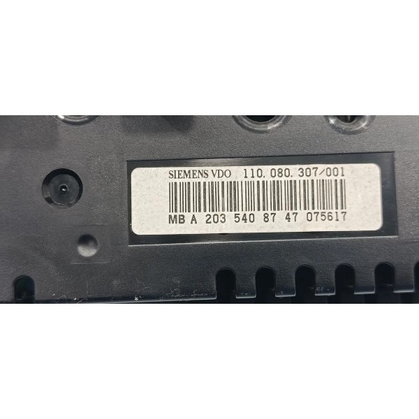 Painel De Instrumento Mercedes C200 2006 A2035408747 Preto