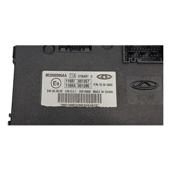 Módulo Conforto Chery Tiggo 8 2021 802000065aa