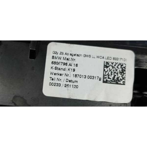 Porta Objeto Console Central Bmw G20 320i 2021 6806796