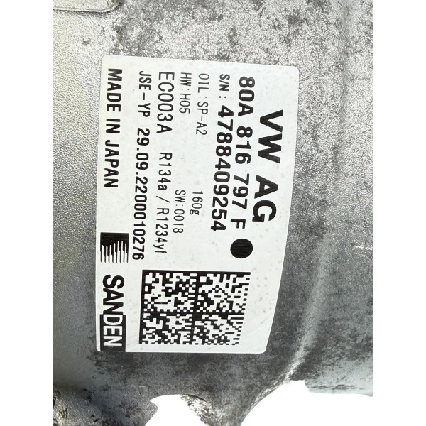 Compressor Ar Condicionado Elétrico  Audi Q5 Híbrido 2023