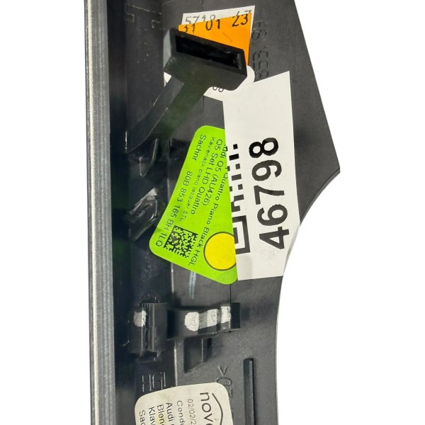 Acabamento Frontal Painel Interno Audi Q5 2.0 Híbrido 2023 Preto