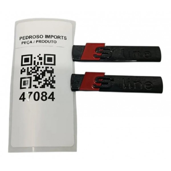 Conjunto Emblema S Line Audi Q5 2.0 Híbrido 2023 Preto
