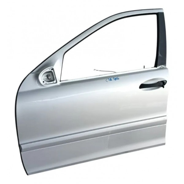 Porta Dianteira Esquerda Com Acessórios Mercedes C200 2006 Dianteira Esquerda Prateado