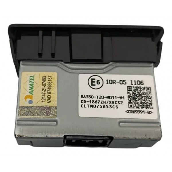 Tomada Usb Dupla Honda Civic Touring Hev 2024 Preto