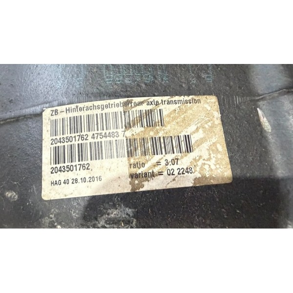 Diferencial Traseiro Mercedes Benz C180 2017 Ratio 3.07