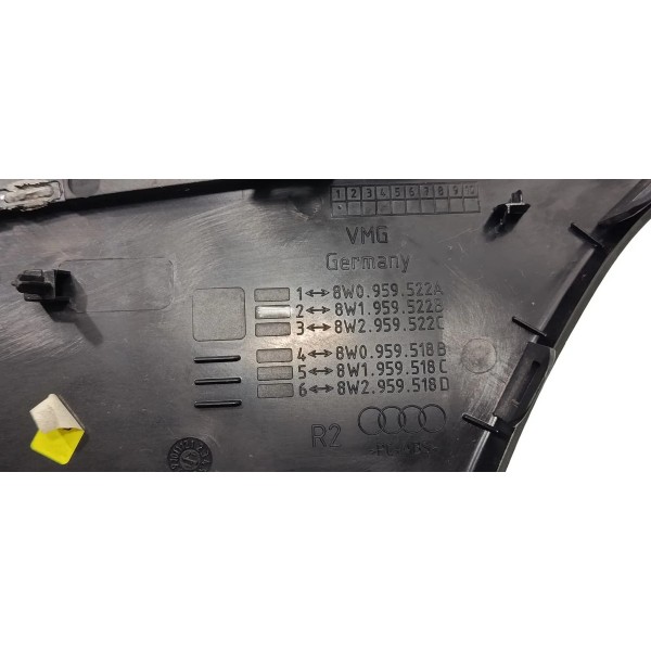 Moldura Maçaneta Dianteira Direita Audi A4 2018 Preto Dianteira