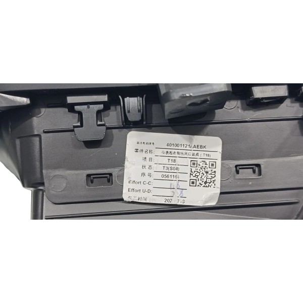 Difusor De Ar Direito Do Painel Chery Tiggo 7 1.5 2024