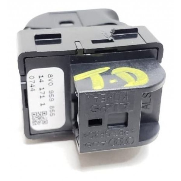 Botão Vidro Elétrico Traseiro Direito Audi A3 1.8 Sportback 2014 8v0959855