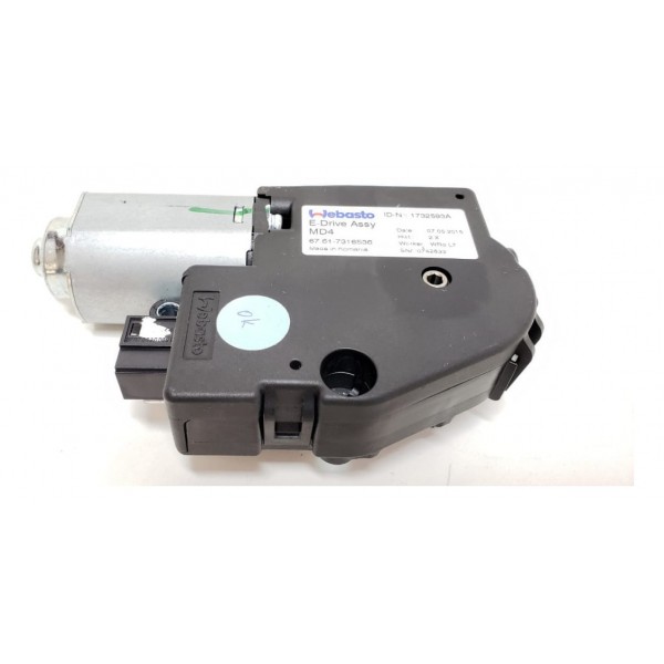 Motor Teto Solar Bmw 125 Active Flex 2016 7316536