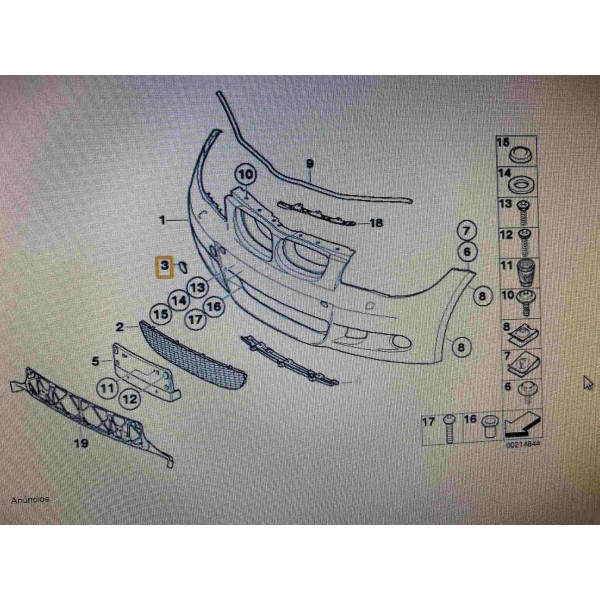 Tampa Para-choque Dianteiro Bmw 120 2006-2010