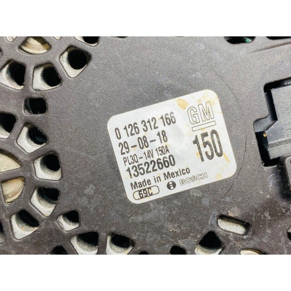 Alternador Gm Equinox Premier 2019 Cod. 1352660 150 Amperes