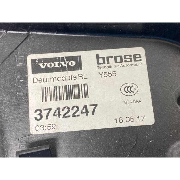 Máquina Vidro Traseira Esq Volvo V40 Cross Country T4 2018