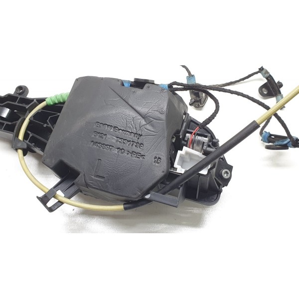 Maçaneta Externa Traseira Esquerda Completa Bmw X3 F25 2014 - Preto