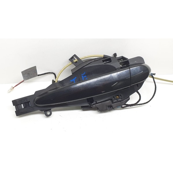 Maçaneta Externa Traseira Esquerda Completa Bmw X3 F25 2014 - Preto