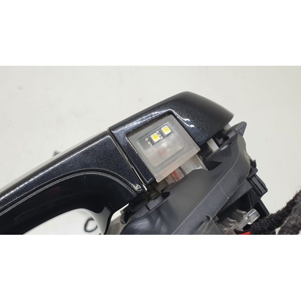 Maçaneta Externa Traseira Esquerda Completa Bmw X3 F25 2014 - Preto